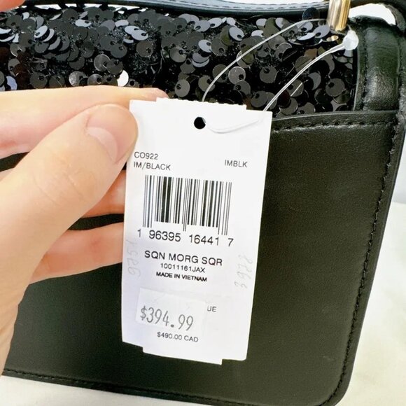 Coach CO922 Morgan Square Crossbody IN Black - Picture 7 of 7